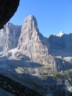 Il Crozzon di Brenta dall' uscita della galleria