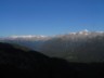 Panorama verso l' intero gruppo dell' Adamello-Presanella