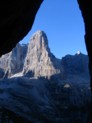 Il Crozzon di Brenta appena fuori dalla Galleria