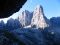 Da sinistra: Cima Brenta Bassa, Cima Margherita, Cima Tosa e Crozzon di Brenta