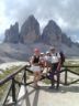 La famiglia al completo al rifugio Locatelli